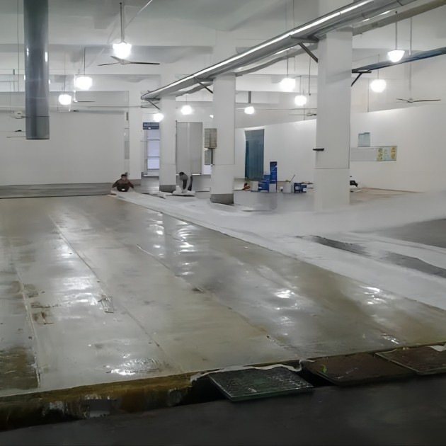 莱阳防腐蚀地坪,环氧玻纤地坪，玻纤工业地坪，环氧玻纤布地坪,乙烯基玻纤布地坪产品图3